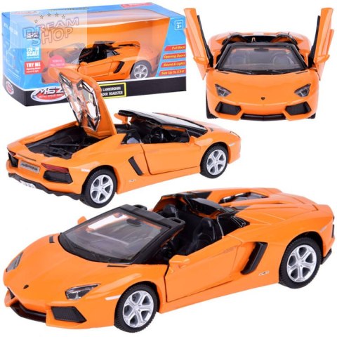 Auto metalowe model Lamborghini Aventador Roadster 1:32 interaktyw. ZA5053 Auto metalowe model Lamborghini Aventador Roadster 1:32 interaktyw. ZA5053