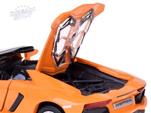 Auto metalowe model Lamborghini Aventador Roadster 1:32 interaktyw. ZA5053 Auto metalowe model Lamborghini Aventador Roadster 1:32 interaktyw. ZA5053