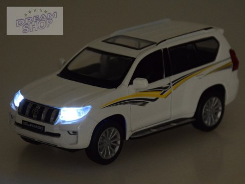 Auto metalowe model TOYOTA LAND CRUISER PRADO światło dźwięk SUV ZA5056 Auto metalowe model TOYOTA LAND CRUISER PRADO światło dźwięk SUV ZA5056