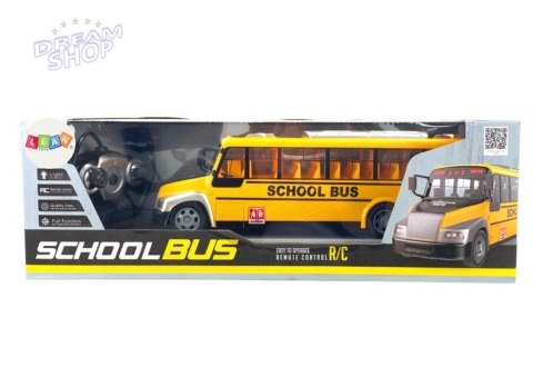 Autobus Szkolny Zdalnie Sterowany RC Światła Żółty Autobus Szkolny Zdalnie Sterowany RC Światła Żółty