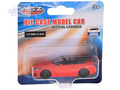 Metalowe autko licencjonowane BMW Z4 M40i 1:57 resorówka resorak ZA5061 Metalowe autko licencjonowane BMW Z4 M40i 1:57 resorówka resorak ZA5061