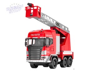 Wóz Strażacki Z Wysięgnikiem Zdalnie Sterowany RC Spray Światła