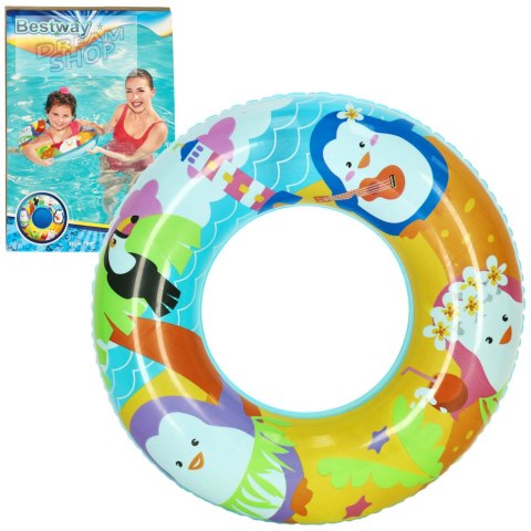 BESTWAY 36113 Koło dmuchane kółko 51cm pingwiny 2-4 lata BESTWAY 36113 Koło dmuchane kółko 51cm pingwiny 2-4 lata