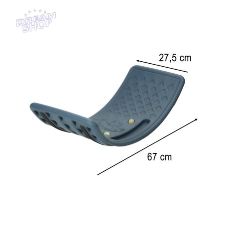 Deska do balansowania bujak dla dzieci 67x29 cm antypoślizgowa niebieska