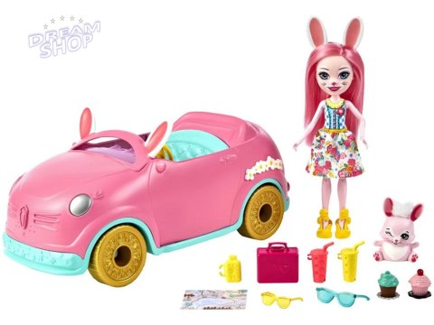 Enchantimals króliczkowóz lalka Bree Bunnymobile akcesoria autko ZA5468 Enchantimals króliczkowóz lalka Bree Bunnymobile akcesoria autko ZA5468