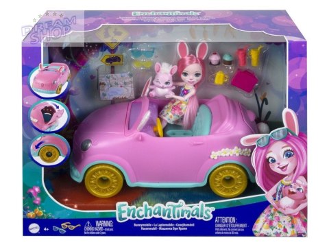 Enchantimals króliczkowóz lalka Bree Bunnymobile akcesoria autko ZA5468 Enchantimals króliczkowóz lalka Bree Bunnymobile akcesoria autko ZA5468