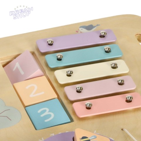 Lulilo Stolik manipulacyjny montessori pastelowy