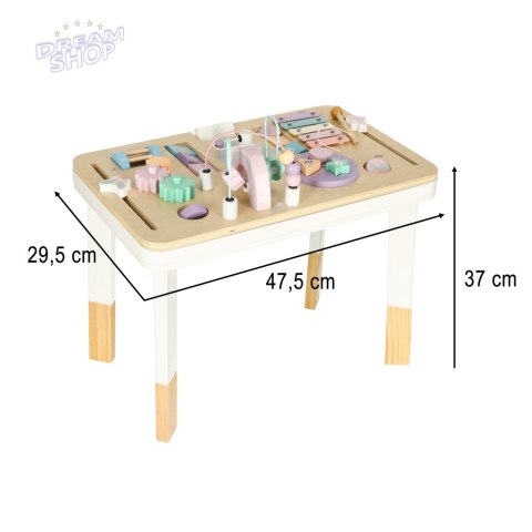 Lulilo Stolik manipulacyjny montessori pastelowy