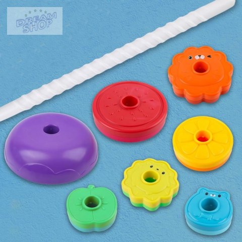 WOOPIE BABY Edukacyjna Piramidka Zakręcona Wieża Zwierzątka
