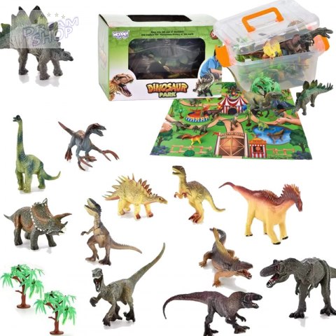 WOOPIE Zestaw Park Dinozaurów Figurki + Mata i Akcesoria 23 el. WOOPIE Zestaw Park Dinozaurów Figurki + Mata i Akcesoria 23 el.