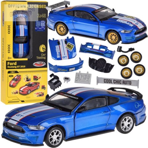 Zestaw Metalowe auto TUNING licencjonowane Ford Mustang GT 1:42 ZA5057 Zestaw Metalowe auto TUNING licencjonowane Ford Mustang GT 1:42 ZA5057