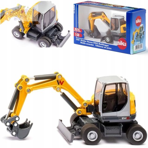 Siku Koparka Wacker Neuson EW65 metal model 1:50 S3560 Siku Koparka Wacker Neuson EW65 metal model 1:50 S3560