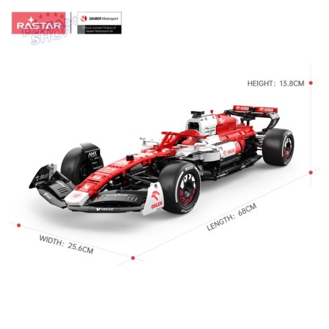 1:8 Alfa Romeo F1 C42 Klocki 2261el. RASTAR 1:8 Alfa Romeo F1 C42 Klocki 2261el. RASTAR