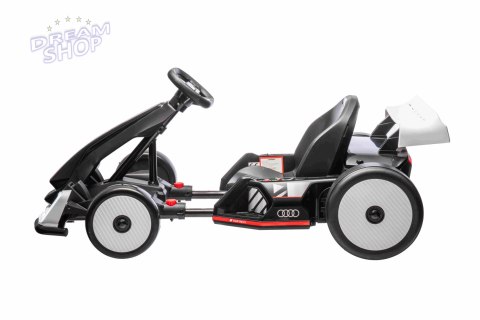Pojazd Gokart Audi z Funkcją Driftu Biały Pojazd Gokart Audi z Funkcją Driftu Biały