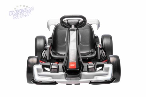 Pojazd Gokart Audi z Funkcją Driftu Biały Pojazd Gokart Audi z Funkcją Driftu Biały