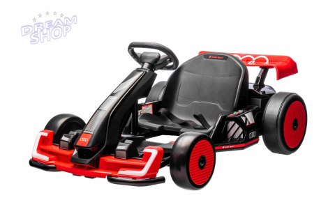 Pojazd Gokart Audi z Funkcją Driftu Czerwony Pojazd Gokart Audi z Funkcją Driftu Czerwony