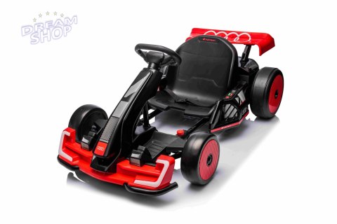 Pojazd Gokart Audi z Funkcją Driftu Czerwony Pojazd Gokart Audi z Funkcją Driftu Czerwony