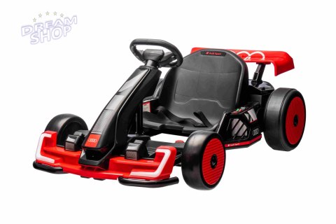 Pojazd Gokart Audi z Funkcją Driftu Czerwony Pojazd Gokart Audi z Funkcją Driftu Czerwony