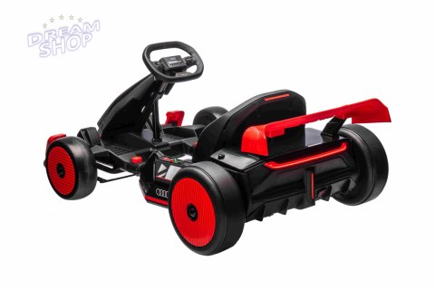 Pojazd Gokart Audi z Funkcją Driftu Czerwony Pojazd Gokart Audi z Funkcją Driftu Czerwony