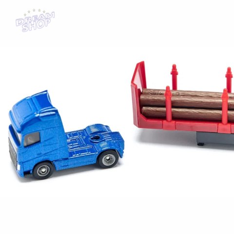Siku Samochód ciężarowy do transportu drewna skala 1:87 model metal S1659 Siku Samochód ciężarowy do transportu drewna skala 1:87 model metal S1659