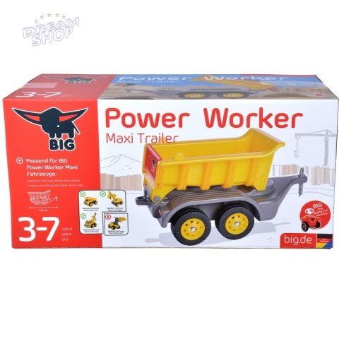 BIG Przyczepka Do Jeździków Power Worker Maxi Ruchoma Platforma BIG Przyczepka Do Jeździków Power Worker Maxi Ruchoma Platforma