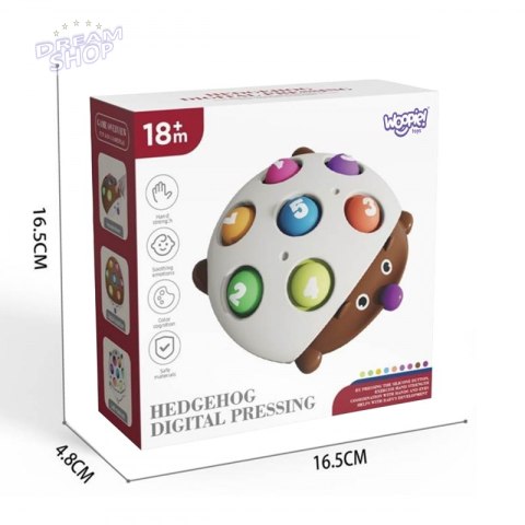 WOOPIE Jeżyk Pop-it Cyferki Fidget Toys WOOPIE Jeżyk Pop-it Cyferki Fidget Toys