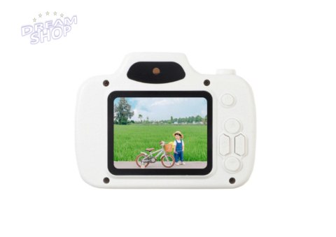 Aparat Dla Dzieci Zdjęcia Nagrywanie Gry Karta Pamięci 64GB Biały Aparat Dla Dzieci Zdjęcia Nagrywanie Gry Karta Pamięci 64GB Biały