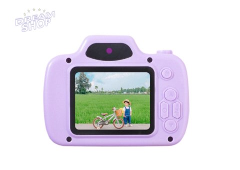 Aparat Dla Dzieci Zdjęcia Nagrywanie Gry Karta Pamięci 64GB Fioletowy Aparat Dla Dzieci Zdjęcia Nagrywanie Gry Karta Pamięci 64GB Fioletowy
