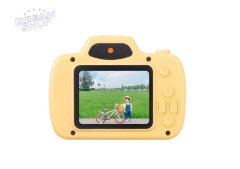 Aparat Dla Dzieci Zdjęcia Nagrywanie Gry Karta Pamięci 64GB Żółty Aparat Dla Dzieci Zdjęcia Nagrywanie Gry Karta Pamięci 64GB Żółty