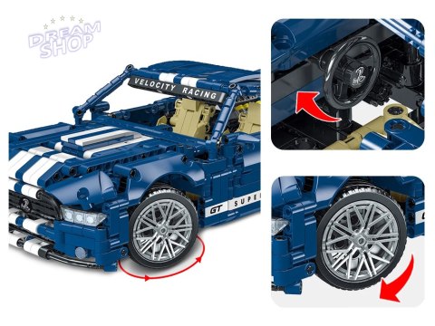 Klocki techniczne 1428-elementów Auto wyścigowe GT RACING ZA5308 Klocki techniczne 1428-elementów Auto wyścigowe GT RACING ZA5308