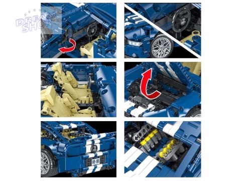 Klocki techniczne 1428-elementów Auto wyścigowe GT RACING ZA5308 Klocki techniczne 1428-elementów Auto wyścigowe GT RACING ZA5308