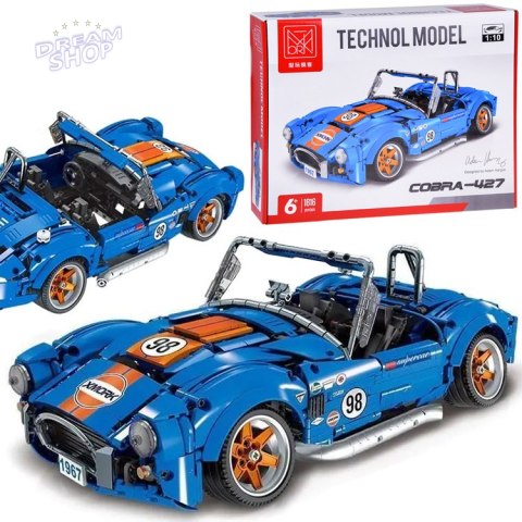 Klocki techniczne 1816-elementów Auto sportowe Cobra-427 ZA5307 Klocki techniczne 1816-elementów Auto sportowe Cobra-427 ZA5307