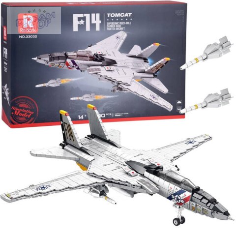 Klocki techniczne F-14 Tomcat 1600 elementów amerykański myśliwiec ZA5301 Klocki techniczne F-14 Tomcat 1600 elementów amerykański myśliwiec ZA5301