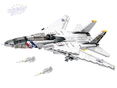 Klocki techniczne F-14 Tomcat 1600 elementów amerykański myśliwiec ZA5301 Klocki techniczne F-14 Tomcat 1600 elementów amerykański myśliwiec ZA5301