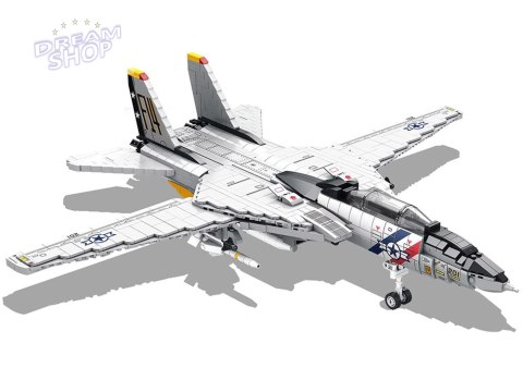 Klocki techniczne F-14 Tomcat 1600 elementów amerykański myśliwiec ZA5301 Klocki techniczne F-14 Tomcat 1600 elementów amerykański myśliwiec ZA5301
