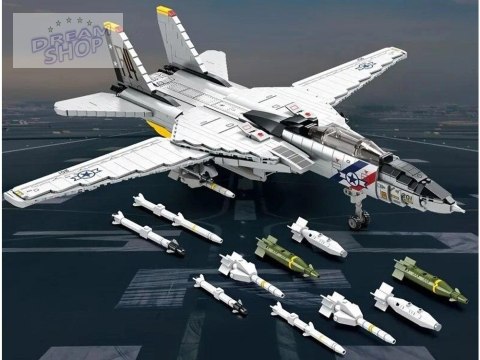 Klocki techniczne F-14 Tomcat 1600 elementów amerykański myśliwiec ZA5301 Klocki techniczne F-14 Tomcat 1600 elementów amerykański myśliwiec ZA5301