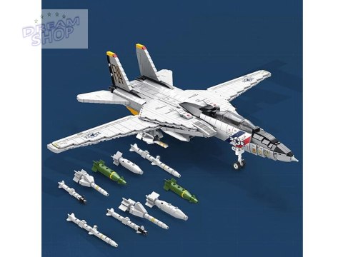 Klocki techniczne F-14 Tomcat 1600 elementów amerykański myśliwiec ZA5301 Klocki techniczne F-14 Tomcat 1600 elementów amerykański myśliwiec ZA5301