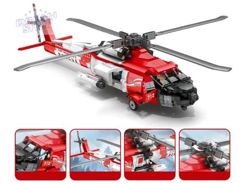 Klocki techniczne SikorskyHH-60J Jayhawk 1137el śmigłowiec lotniczy ZA5302 Klocki techniczne SikorskyHH-60J Jayhawk 1137el śmigłowiec lotniczy ZA5302