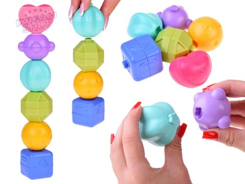 Kostka edukacyjna dla malucha sorter sensoryczny kształty cymbałki ZA5278
