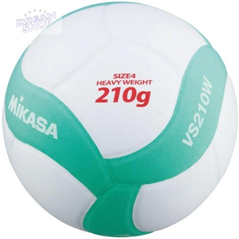 PIŁKA SIATKOWA MIKASA VS210W KIDS MINI R.4 210g biało/zielona PIŁKA SIATKOWA MIKASA VS210W KIDS MINI R.4 210g biało/zielona