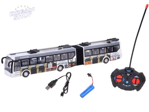 Trolejbus zdalnie sterowany na pilota 36 cm autobus miejscki RC0673 Trolejbus zdalnie sterowany na pilota 36 cm autobus miejscki RC0673