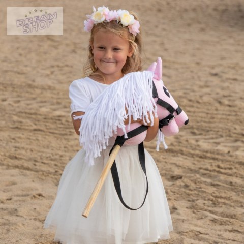 Skippi - lekki mały hobby horse A5 - różowy - prezent na dzień dziecka Skippi - lekki mały hobby horse A5 - różowy - prezent na dzień dziecka