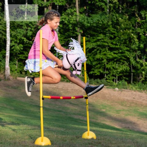 Skippi - lekki mały hobby horse A5 - różowy - prezent na dzień dziecka Skippi - lekki mały hobby horse A5 - różowy - prezent na dzień dziecka