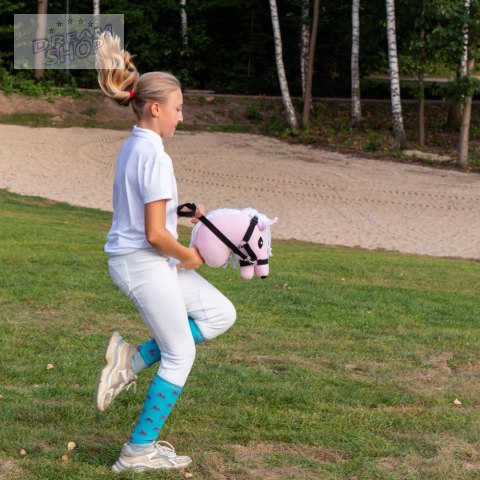 Skippi - lekki mały hobby horse A5 - różowy - prezent na dzień dziecka Skippi - lekki mały hobby horse A5 - różowy - prezent na dzień dziecka