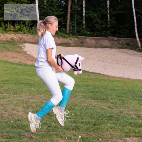 Skippi - lekki mały hobby horse A5 - różowy - prezent na dzień dziecka Skippi - lekki mały hobby horse A5 - różowy - prezent na dzień dziecka