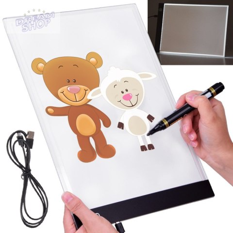 Deska kreślarska tablet graficzny LED do rysowania dla dzieci TA0111 Deska kreślarska tablet graficzny LED do rysowania dla dzieci TA0111
