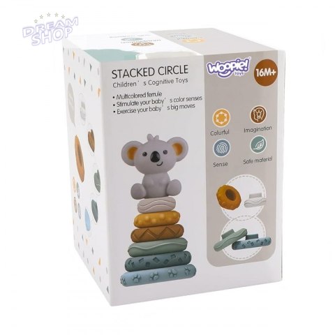 WOOPIE Zestaw Edukacyjna Piramdka Koala 2w1 Gryzak WOOPIE Zestaw Edukacyjna Piramdka Koala 2w1 Gryzak