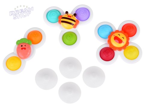 Zabawka Sensoryczna Fidget Spinner z Przyssawką 3 szt ZA5340 Zabawka Sensoryczna Fidget Spinner z Przyssawką 3 szt ZA5340
