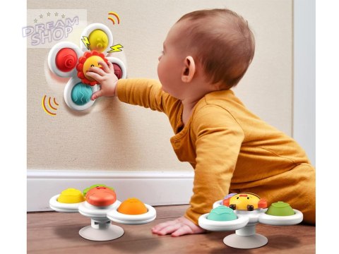 Zabawka Sensoryczna Fidget Spinner z Przyssawką 3 szt ZA5340 Zabawka Sensoryczna Fidget Spinner z Przyssawką 3 szt ZA5340