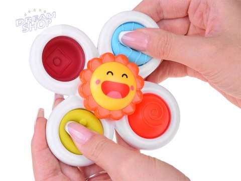 Zabawka Sensoryczna Fidget Spinner z Przyssawką 3 szt ZA5340 Zabawka Sensoryczna Fidget Spinner z Przyssawką 3 szt ZA5340